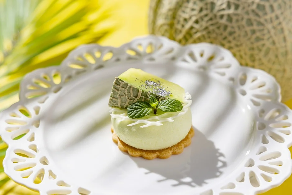 メロンとバニラのムース