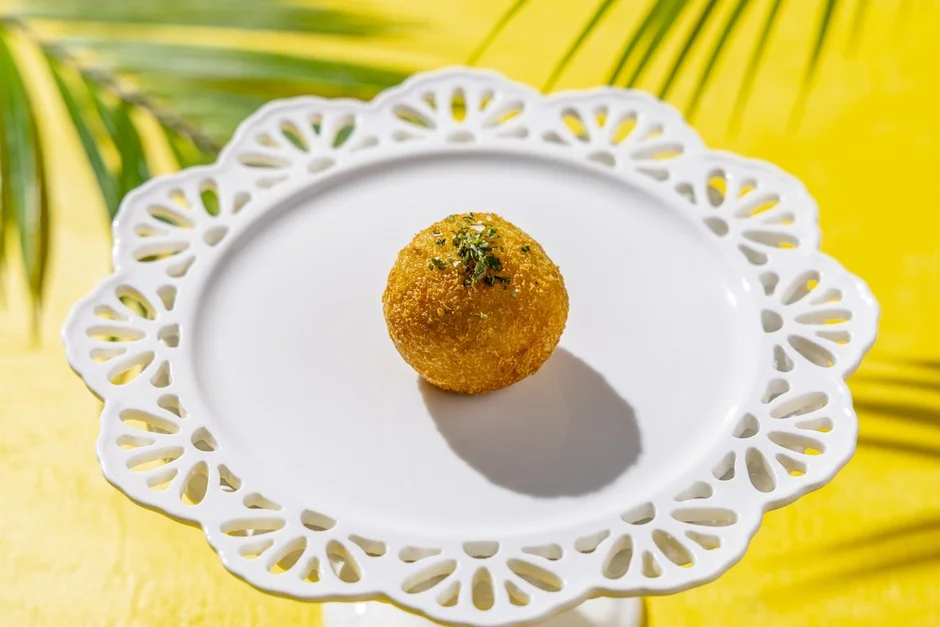 生のりとタケノコのアランチーニ