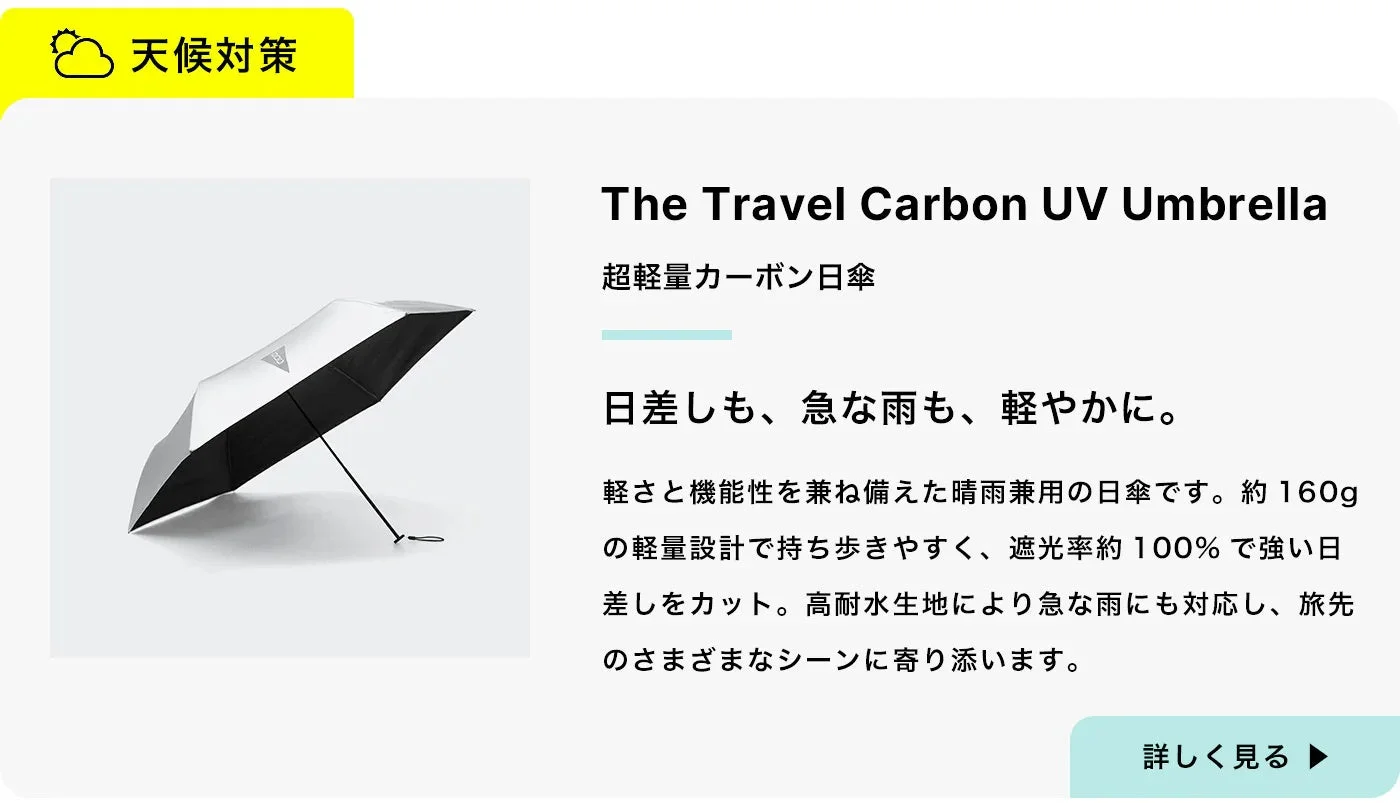 The Travel Carbon UV Umbrella