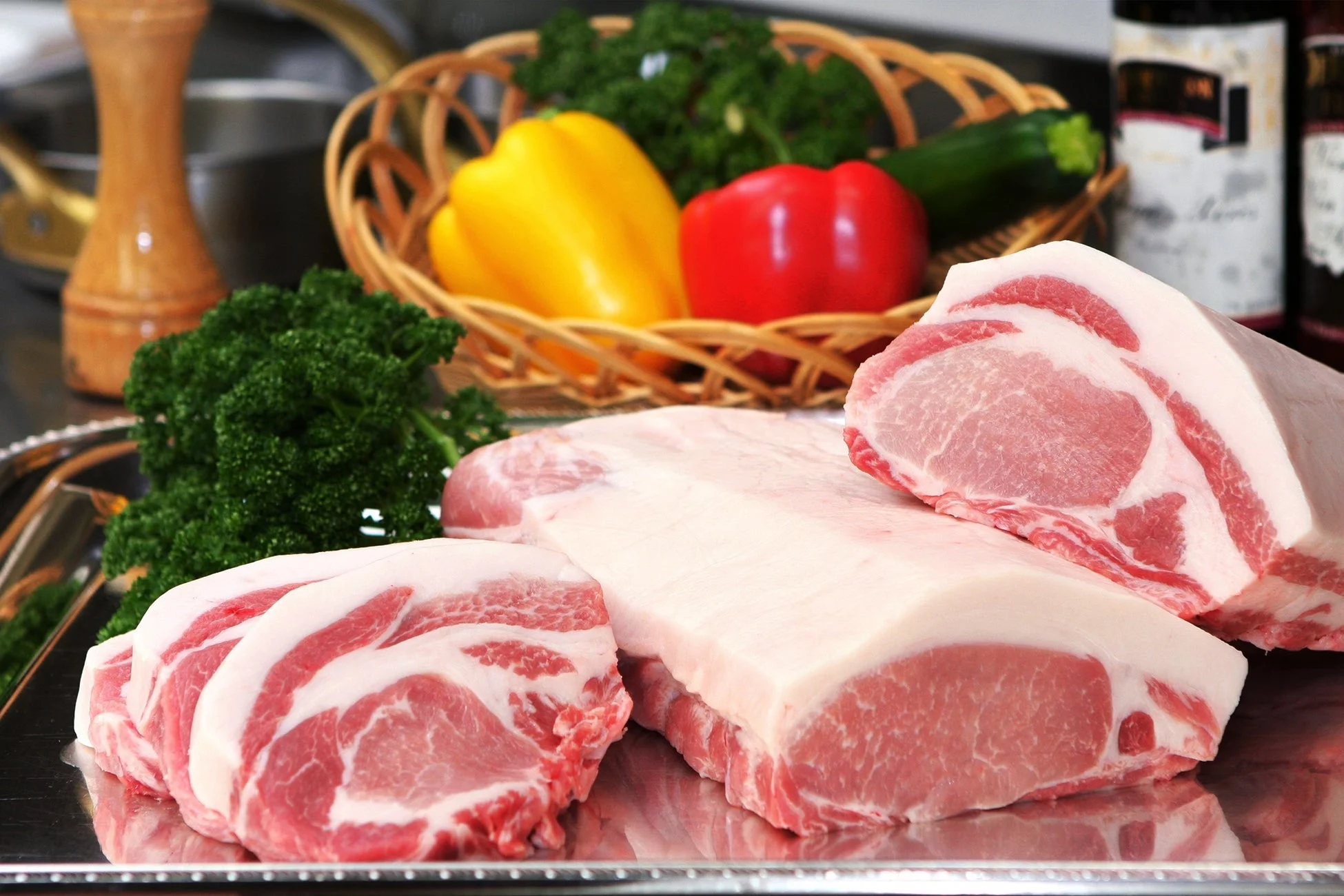 新鮮な豚肉
