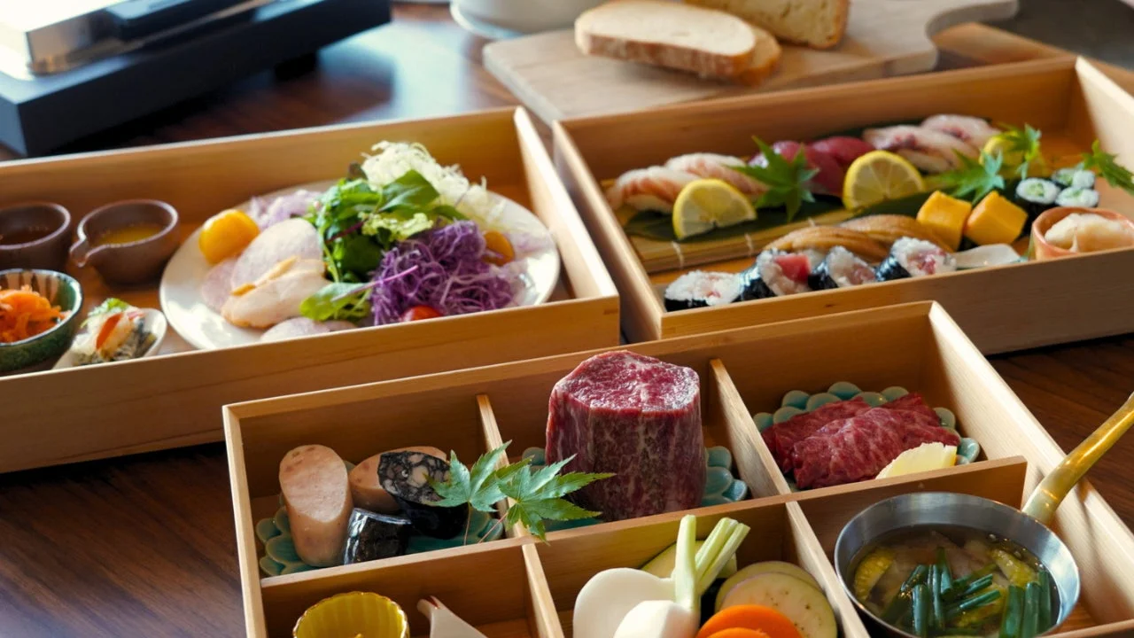 豪華な和食弁当