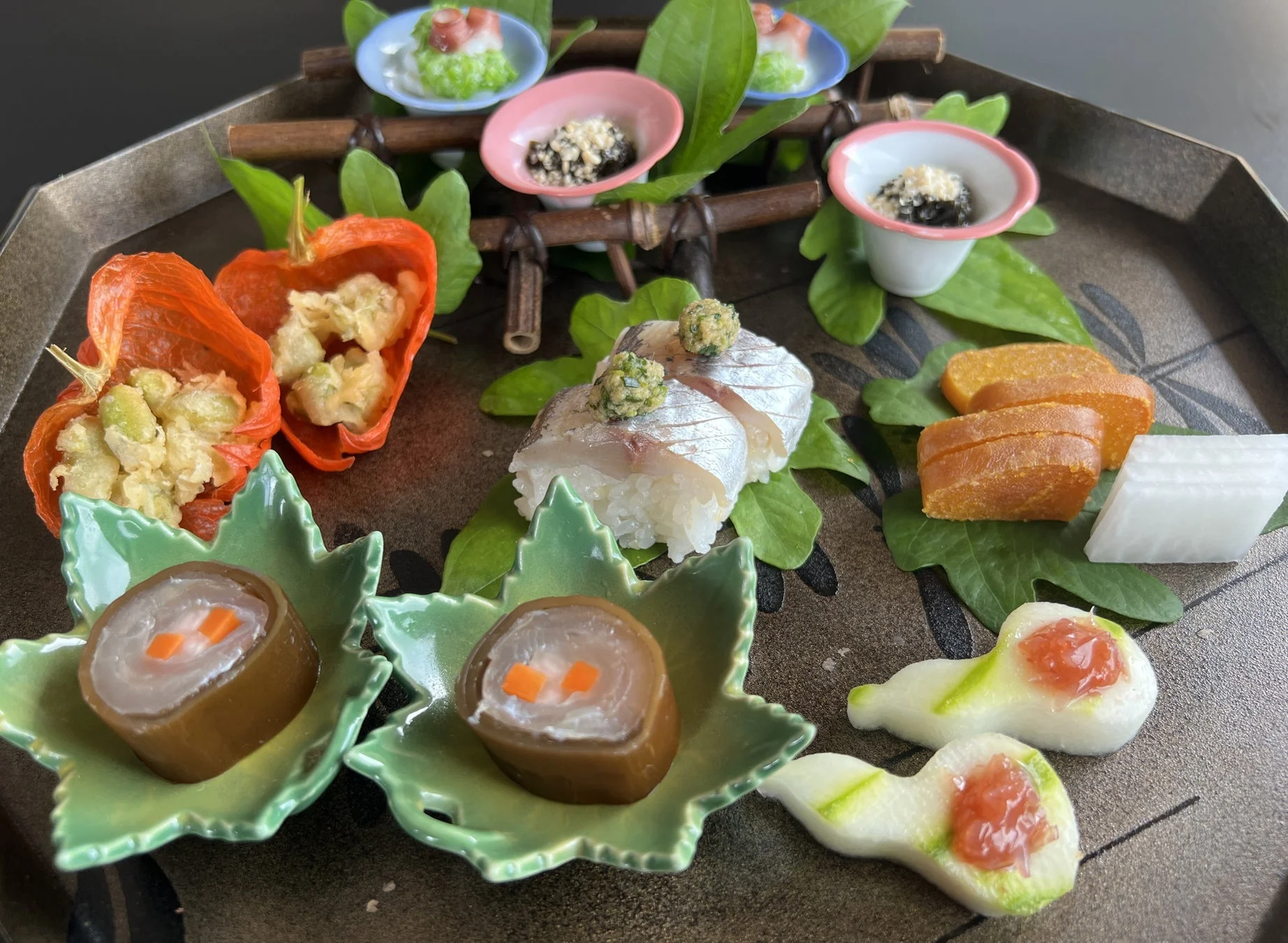 懐石料理、盛り付け